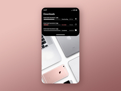 Daily UI 100 day challenge #011 daily ui dailyui dark mode download ios ui