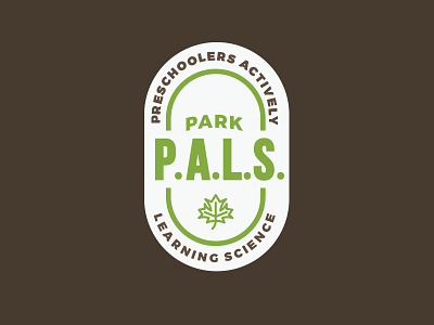 Park PALS badge leaf nature outdoors oval parks