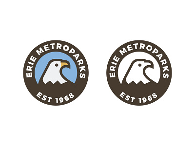 Eagle Logo badge bird eagle flat logo mono nature outdoors park