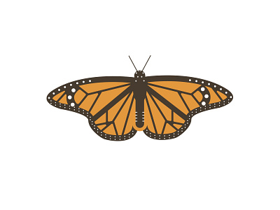 Simple Monarch butterfly camp flat minimal monarch nature nature logo outdoors simple