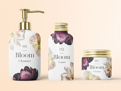 Bloom beauty floral skincare website