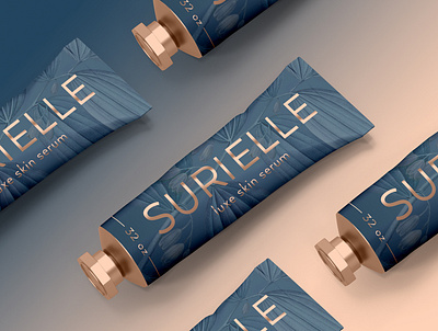 Surielle beauty beauty branding beauty packaging branding business cards logo luxury luxury branding luxury packaging skin skincare tube