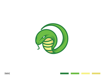 Snake illustration logo vector