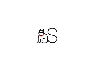 Cat Tail cat cat illustration logo