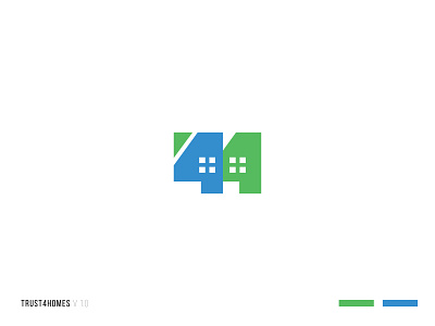 Trust4Homes V 1.0 branding homes logo realty vector