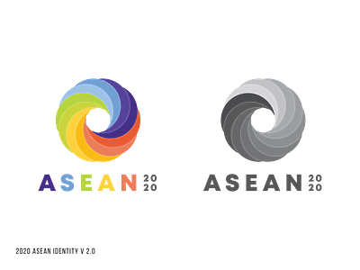 ASEAN 2020 asia branding logo vector