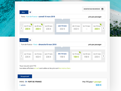 Flight booking flow : Flex Calendar (2017 : production)