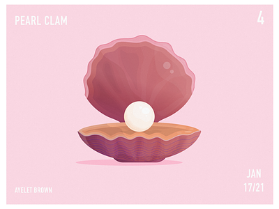 Pearl Clam art artwork clam clams design digital art digital illustration digital painting illustration ocean ocean life oceanic oceans pearl pearl jam pearls sea water