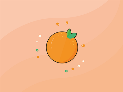 Orange Crush art artwork ball design digital art digital illustration food fresh fruit illustration juice morning orange round summer vector