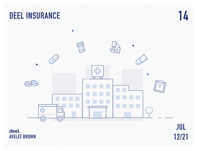 Deel Insurance art branding deel design digital art digital illustration doctor hospital illustration insurance medical medicine science ui