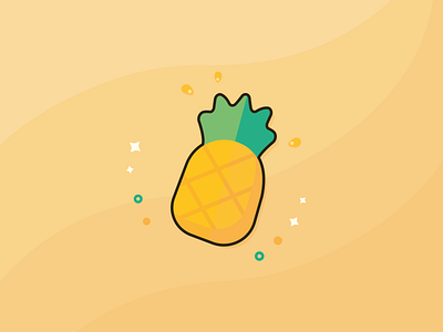 Pineapple art artwork design digital art digital illustration fruit graphic design hawaii illustration pineapple punch sour summer sweet tropical vector