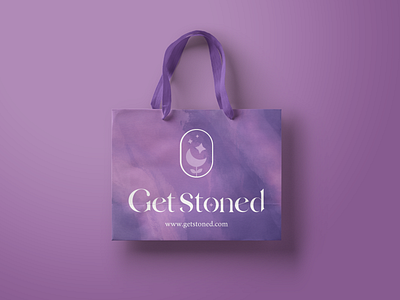 Get stoned - crystal store branding #2 3d art artwork bag brand brand identity branding crystals design digital art digital illustration graphic design illustration logo logo design logos mockups photoshop ui vector