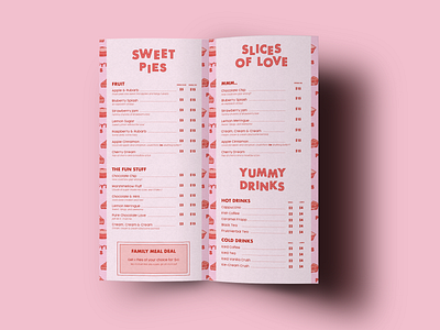 Patsy's Pies - Pie store Shop Branding - Brand Design- Menu #1