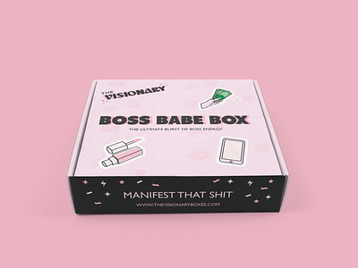 The Visionary - mailing box subscription box design logo - #2 3d art artwork boss boss babe box box design brand branding design digital art digital illustration graphic design icons illustration logo logos mockups ui vector