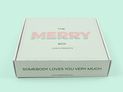 The Merry Box - Christmas Present Delivery Box Branding #2