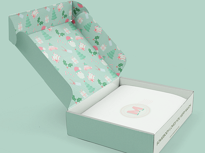 The Merry Box - Christmas Present Delivery Box Branding #3