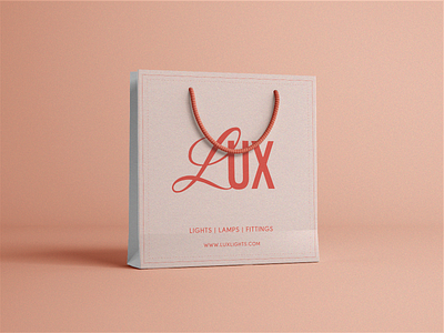 Lux - Lights and lamps branding design logo design light shop #2