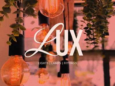 Lux - Lights and lamps branding design logo design light shop #4