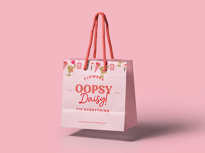 Oopsy Diasy Florist Flower Shop Logo Brand Flower Icons #2