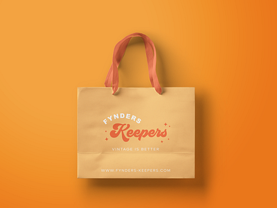 Fynders Keepers Thrift Store Shop Vintage Retro Branding #4