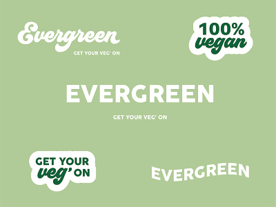 Evergreen Fresh Vegetable Subscription Box Branding Vegan #4 3d art artwork branding design digital art digital illustration food fruit graphic design green illustration logo retro ui vector vegan vegetable