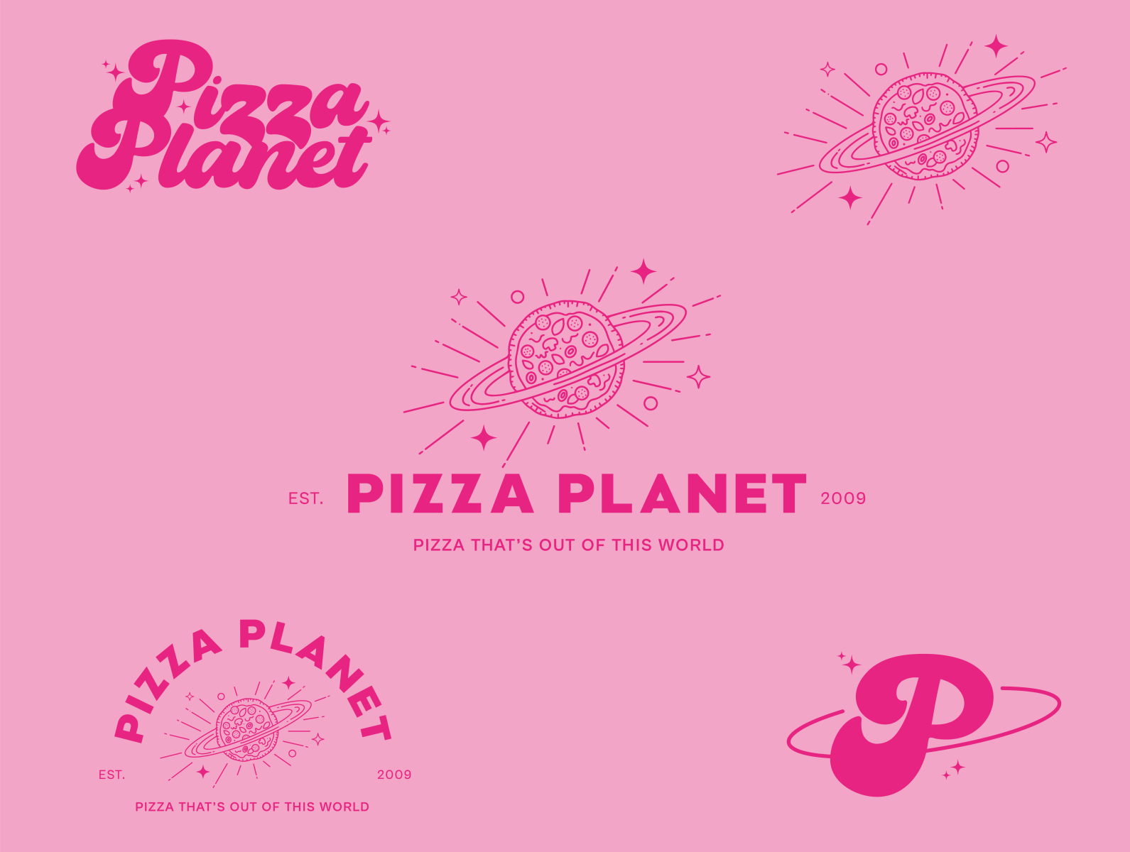 Pizza Planet Pizza Illustration Space Icons Pizza Box Design #4 by ...