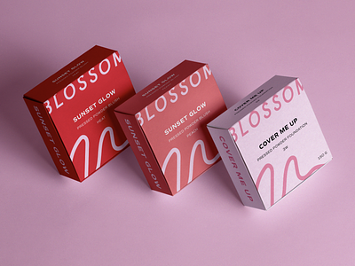 Blossom Makeup Branding Cosmetics Packaging Retro #3