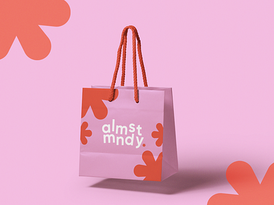 Almost Monday Stationary Pink & Red Branding Girlie School #3