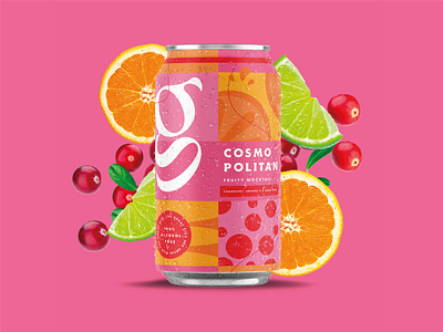 Pina Colada Cocktail Drink Soda Can Design Tropical #2