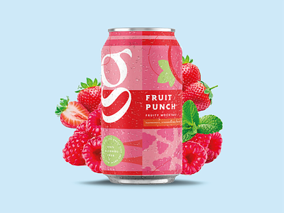 Fruit Punch Cocktail Drink Soda Can Design Tropical #4