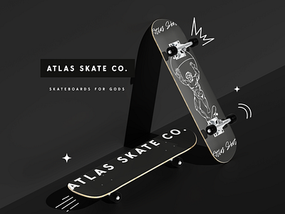 Atlas Skate Skateboarding Shop skateboards atlas greek god #1 3d art artwork atlas black brand branding design digital art digital illustration gothic graphic design greek god illustration logo logos skateboard skateboarding ui vector