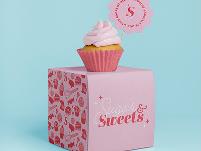 Sugar & Sweets Bakery Cake Shop branding Logo Cookies #2