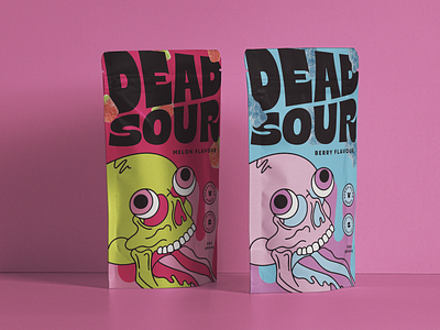 Dead Sour Candy Branding Bold Packaging Skull Candy Icon #1