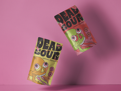 Dead Sour Candy Branding Bold Packaging Skull Candy Icon #3