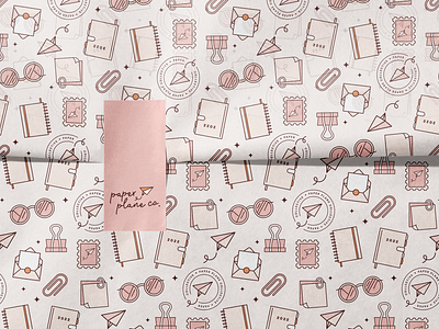 Stationery and art supplies inspired illustrations for pattern design