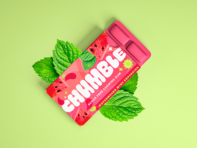 Chumble chewing gum branding packaging logo brand identity #1 3d art artwork brand identity branding bright packaging bubble gum chewing gum design digital art digital illustration free mockup graphic design illustration logo logos packaging ui vector