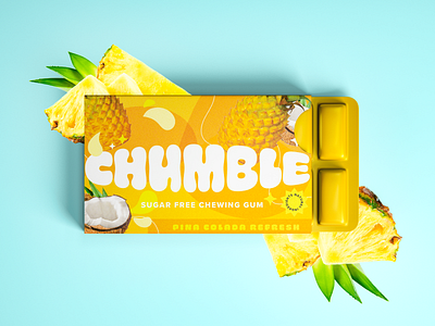 Chumble chewing gum branding packaging logo brand identity #2