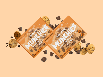 Munchies Cookies Branding Packaging Brand Logo Illustration #1