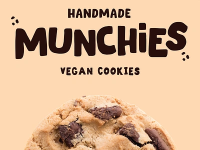 Munchies Cookies Branding Packaging Brand Logo Illustration #2 3d art artwork branding design digital art digital illustration graphic design handwritten font illustration logo logo design photography ui vector