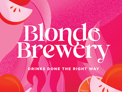 Blonde Brewery Drinks Logo Can Design Packaging Branding #1