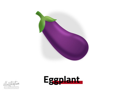 eggplant illustration art design dribbble eggplant flat illustration illustrator logo minimal purple ui vector vegetarian