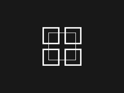 Logo Quatro Comunicação branding geometric illustrator lines logo minimal minimalist square