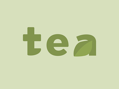 Tea graphic design green illustrator leaves logo logotype nature tea vector