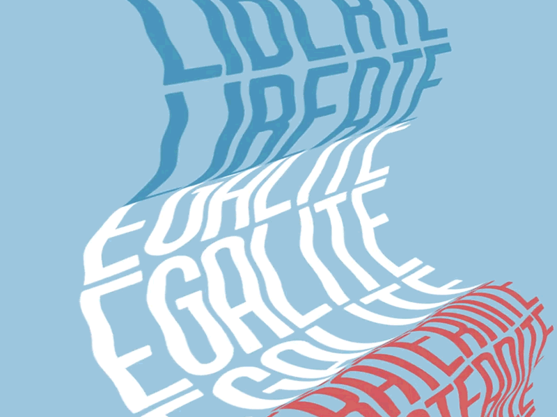 Liberté, égalité, fraternité animated gif animation after effects design graphic design illustration logo logotype motion motion design motion graphic