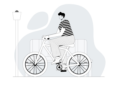 Cycling Illustration Design