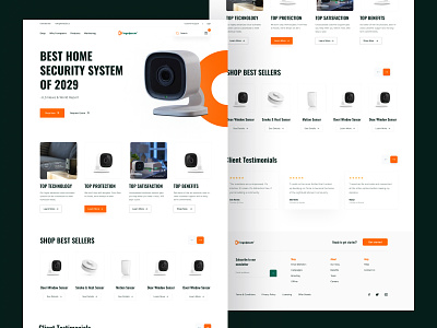 Home Security Camera eCommerce Website Design