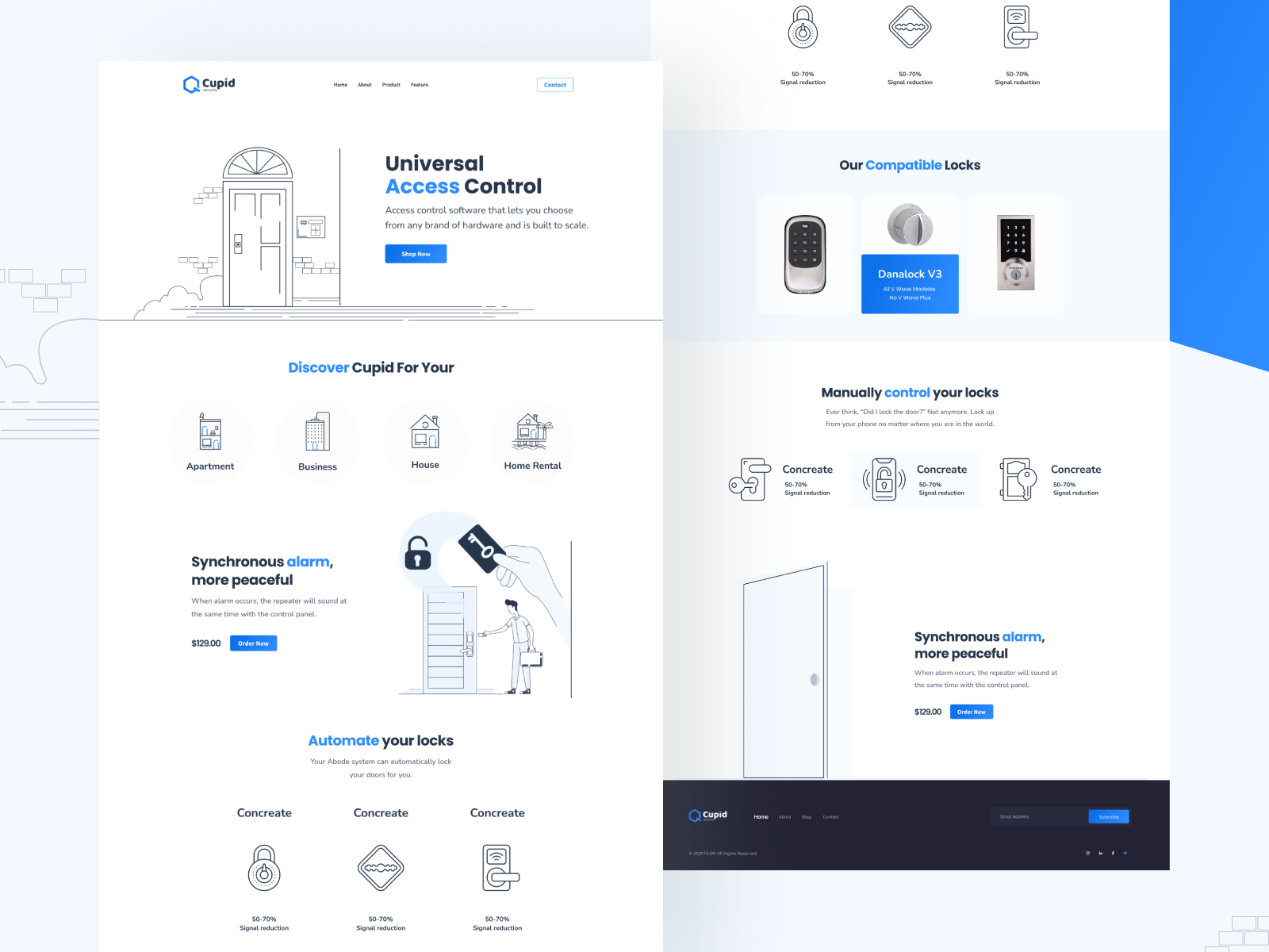 Universal Access Control Website by MarketerClaw on Dribbble
