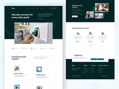 Home Security Sensors Landing Page home home secuirty sensor home security home security camera home security system homeland security homesecurity landing page motion sensor security security cameras security sensor securitycamerasforhome sensor sensor security sensorsecuirty smart home security smart security ui design ux design