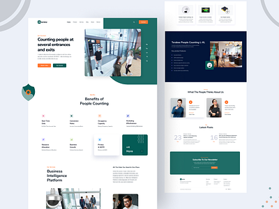 People Counting Sensor Landing Page counting people counting platform counting sensor counting software counting technology landing page people counting people counting camera people counting platform people counting solution people counting system security landing page security sensor trendy design ui design ux design video surveillance web design website