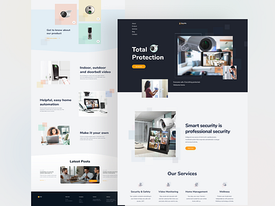 Total Home Protection Website accesscontrol home automation home protection home security home security website landing page protection safety security security camera security landing page security system smart home smart home security smart security ui design ux design web design website website design